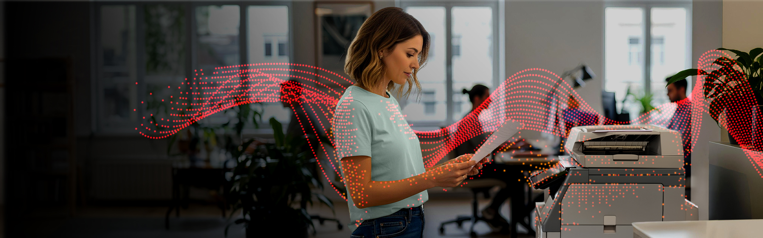 Utilizzo di una multifunzione Sharp in ufficio